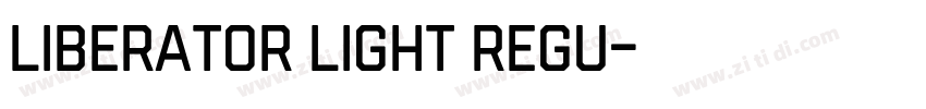 Liberator Light Regu字体转换